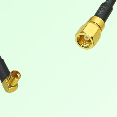 75ohm MMCX Female Right Angle to SMC Female Coax Cable Assembly