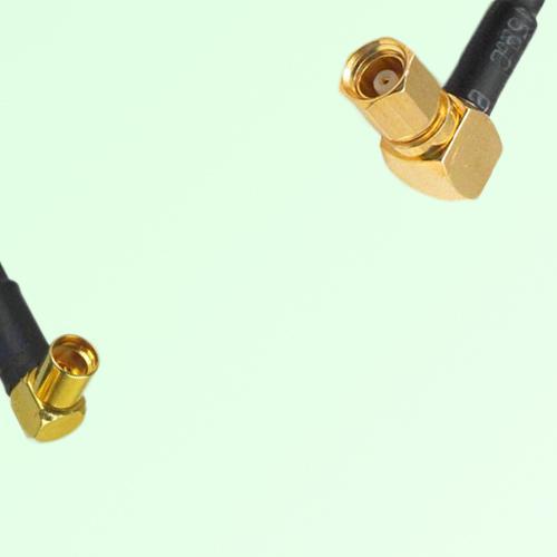 75ohm MMCX Female R/A to SMC Female R/A Coax Cable Assembly