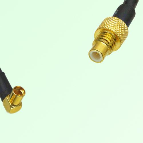 75ohm MMCX Female Right Angle to SMC Male Coax Cable Assembly