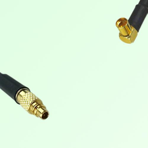 75ohm MMCX Male to MMCX Female Right Angle Coax Cable Assembly