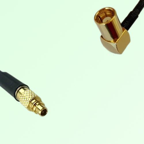 75ohm MMCX Male to SMB Female Right Angle Coax Cable Assembly 75ohm MMCX Male to SMB Female Right Angle Coax Cable Assembly