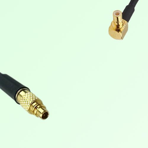 75ohm MMCX Male to SMB Male Right Angle Coax Cable Assembly