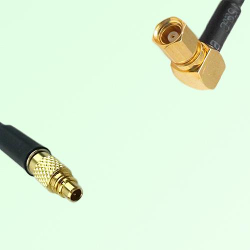 75ohm MMCX Male to SMC Female Right Angle Coax Cable Assembly