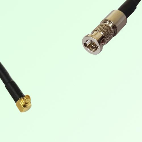 75ohm MMCX Male Right Angle to HD-BNC Male Coax Cable Assembly 75ohm MMCX Male Right Angle to HD-BNC Male Coax Cable Assembly