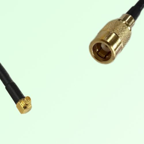 75ohm MMCX Male Right Angle to SMB Female Coax Cable Assembly