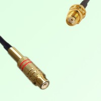 75ohm RCA Female to SMA Bulkhead Female Coax Cable Assembly