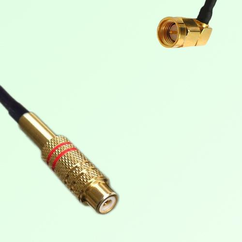 75ohm RCA Female to SMA Male Right Angle Coax Cable Assembly