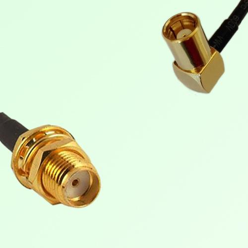 75ohm SMA Bulkhead Female to SMB Female R/A Coax Cable Assembly