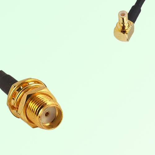 75ohm SMA Bulkhead Female to SMB Male Right Angle Coax Cable Assembly