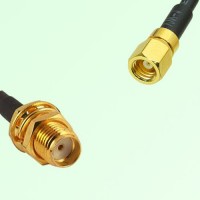 75ohm SMA Bulkhead Female to SMC Female Coax Cable Assembly