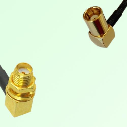 75ohm SMA Bulkhead Female R/A to SMB Female R/A Coax Cable Assembly