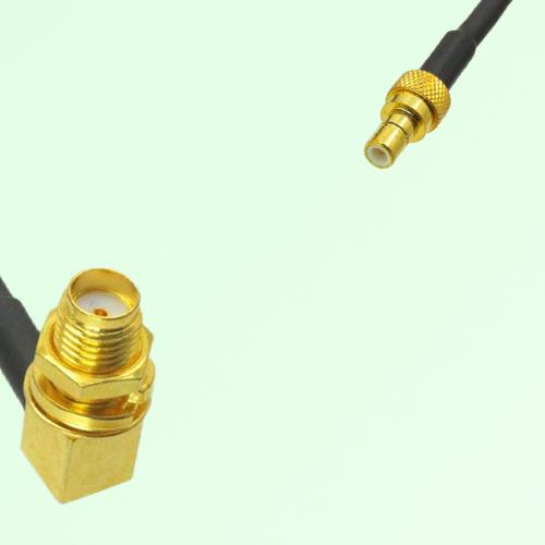 75ohm SMA Bulkhead Female Right Angle to SMB Male Coax Cable Assembly 75ohm SMA Bulkhead Female Right Angle to SMB Male Coax Cable Assembly