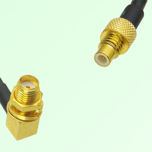 75ohm SMA Bulkhead Female Right Angle to SMC Male Coax Cable Assembly 75ohm SMA Bulkhead Female Right Angle to SMC Male Coax Cable Assembly