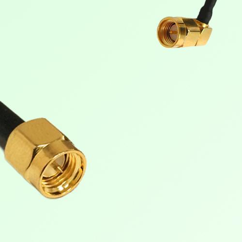 75ohm SMA Male to SMA Male Right Angle Coax Cable Assembly