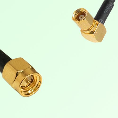 75ohm SMA Male to SMC Female Right Angle Coax Cable Assembly