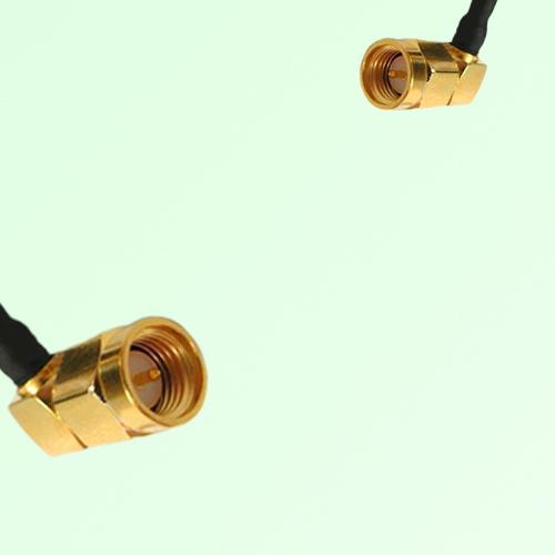 75ohm SMA Male Right Angle to SMA Male Right Angle Coax Cable Assembly