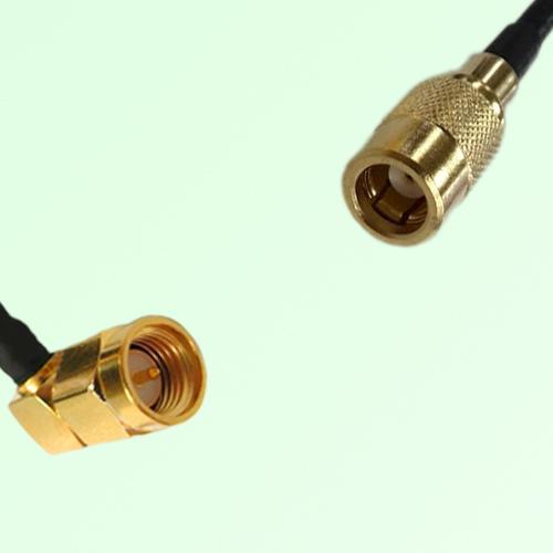 75ohm SMA Male Right Angle to SMB Female Coax Cable Assembly