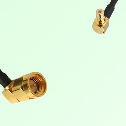 75ohm SMA Male Right Angle to SMB Male Right Angle Coax Cable Assembly