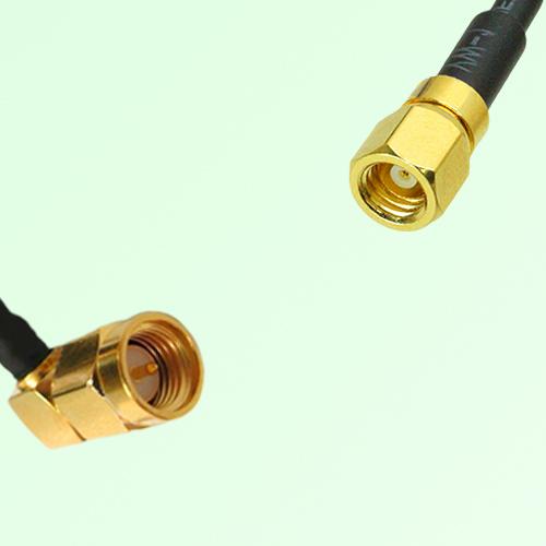 75ohm SMA Male Right Angle to SMC Female Coax Cable Assembly