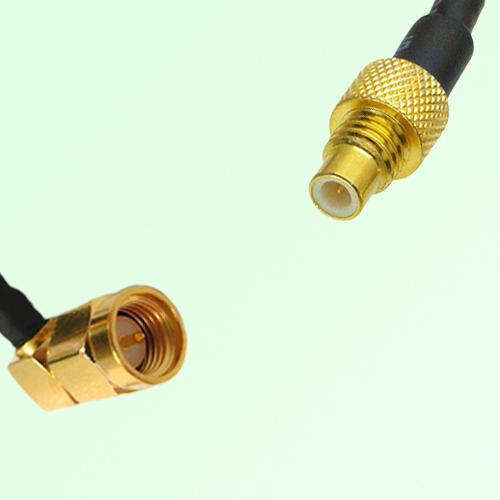 75ohm SMA Male Right Angle to SMC Male Coax Cable Assembly