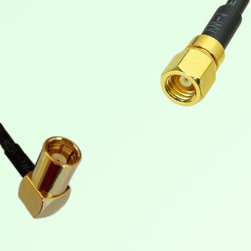 75ohm SMB Female Right Angle to SMC Female Coax Cable Assembly
