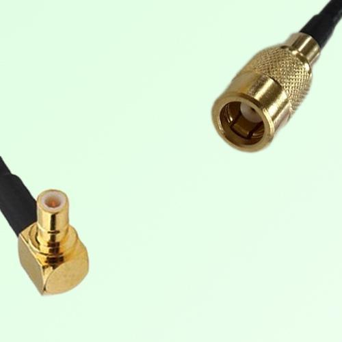 75ohm SMB Male Right Angle to SMB Female Coax Cable Assembly