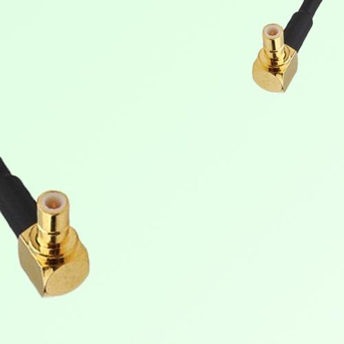 75ohm SMB Male Right Angle to SMB Male Right Angle Coax Cable Assembly