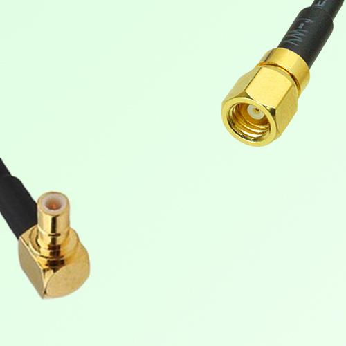 75ohm SMB Male Right Angle to SMC Female Coax Cable Assembly
