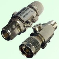 Lightning Surge Arrestor N Bulkhead Female to N Male Plug DC-6GHz 230V