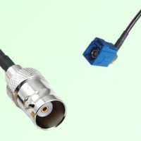 FAKRA SMB C 5005 blue Female Jack Right Angle to BNC Female Jack Cable