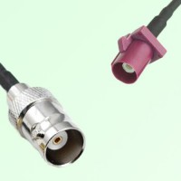 FAKRA SMB D 4004 bordeaux Male Plug to BNC Female Jack Cable FAKRA SMB D 4004 bordeaux Male Plug to BNC Female Jack Cable