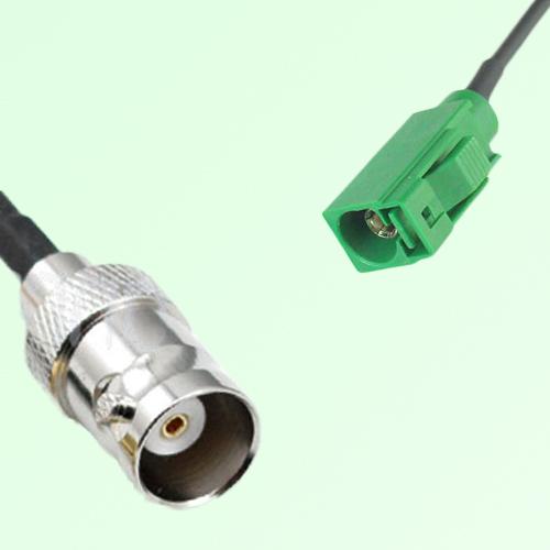 FAKRA SMB E 6002 green Female Jack to BNC Female Jack Cable FAKRA SMB E 6002 green Female Jack to BNC Female Jack Cable