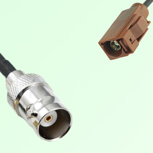 FAKRA SMB F 8011 brown Female Jack to BNC Female Jack Cable FAKRA SMB F 8011 brown Female Jack to BNC Female Jack Cable