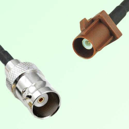FAKRA SMB F 8011 brown Male Plug to BNC Female Jack Cable