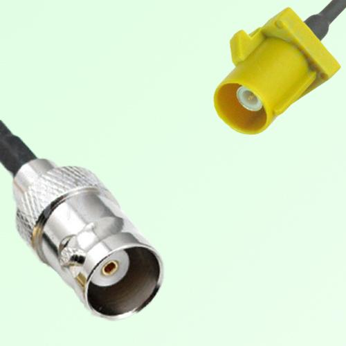 FAKRA SMB K 1027 curry Male Plug to BNC Female Jack Cable FAKRA SMB K 1027 curry Male Plug to BNC Female Jack Cable