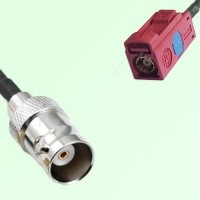 FAKRA SMB L 3002 carmin red Female Jack to BNC Female Jack Cable FAKRA SMB L 3002 carmin red Female Jack to BNC Female Jack Cable
