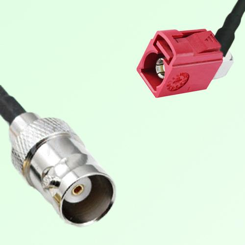 FAKRA SMB L 3002 carmin red Female Jack RA to BNC Female Jack Cable FAKRA SMB L 3002 carmin red Female Jack RA to BNC Female Jack Cable