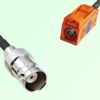 FAKRA SMB M 2003 pastel orange Female Jack to BNC Female Jack Cable FAKRA SMB M 2003 pastel orange Female Jack to BNC Female Jack Cable