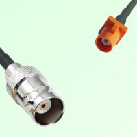 FAKRA SMB M 2003 pastel orange Male Plug to BNC Female Jack Cable FAKRA SMB M 2003 pastel orange Male Plug to BNC Female Jack Cable