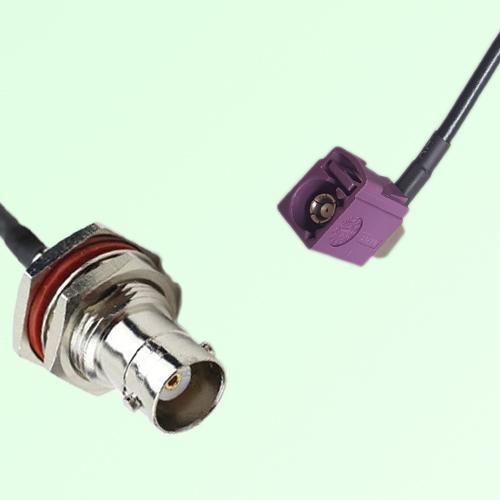 FAKRA SMB D 4004 bordeaux Female Jack RA to BNC Bulkhead Female Cable FAKRA SMB D 4004 bordeaux Female Jack RA to BNC Bulkhead Female Cable