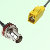 FAKRA SMB K 1027 Curry Female Jack to BNC Bulkhead Female Jack Cable FAKRA SMB K 1027 Curry Female Jack to BNC Bulkhead Female Jack Cable