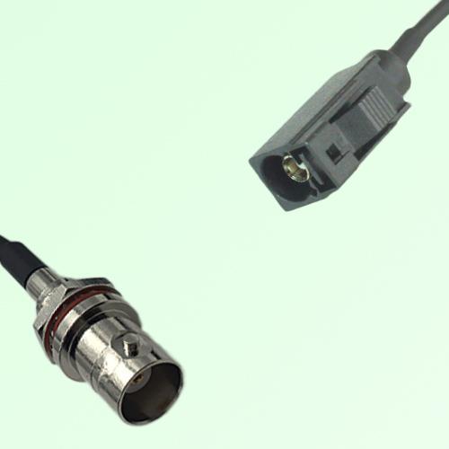 FAKRA SMB A 9005 black Female to BNC Front Mount Bulkhead Female Cable FAKRA SMB A 9005 black Female to BNC Front Mount Bulkhead Female Cable