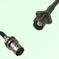 FAKRA SMB A 9005 black Male to BNC Front Mount Bulkhead Female Cable FAKRA SMB A 9005 black Male to BNC Front Mount Bulkhead Female Cable