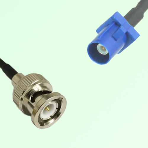 FAKRA SMB C 5005 blue Male Plug to BNC Male Plug Cable