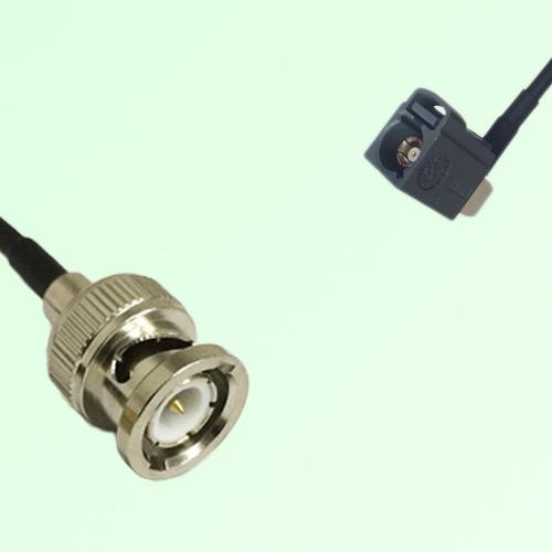 FAKRA SMB G 7031 grey Female Jack Right Angle to BNC Male Plug Cable