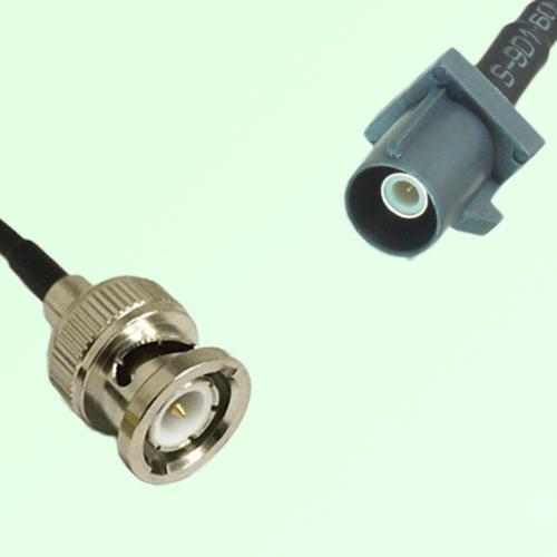 FAKRA SMB G 7031 grey Male Plug to BNC Male Plug Cable