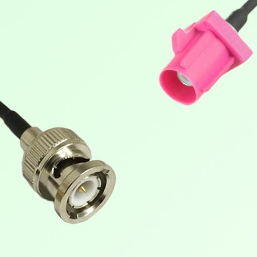 FAKRA SMB H 4003 violet Male Plug to BNC Male Plug Cable