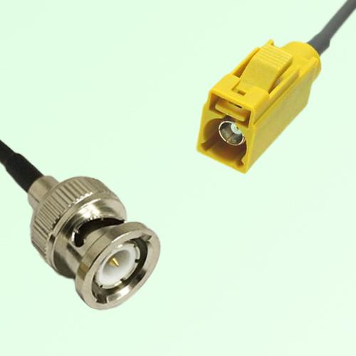 FAKRA SMB K 1027 Curry Female Jack to BNC Male Plug Cable