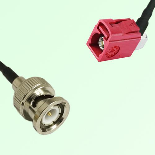 FAKRA SMB L 3002 carmin red Female Jack RA to BNC Male Plug Cable FAKRA SMB L 3002 carmin red Female Jack RA to BNC Male Plug Cable