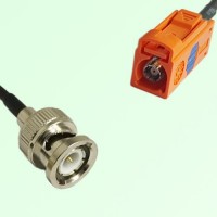 FAKRA SMB M 2003 pastel orange Female Jack to BNC Male Plug Cable FAKRA SMB M 2003 pastel orange Female Jack to BNC Male Plug Cable